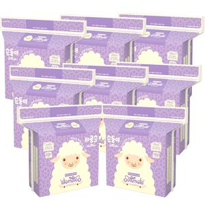 顺顺儿加厚升级干湿两用巾婴儿专用云柔巾一次性洗脸巾洁面巾8包