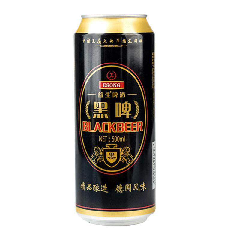 益生啤酒德国风味黑啤500ml*6听整箱罐装易拉罐国产精酿特价清仓