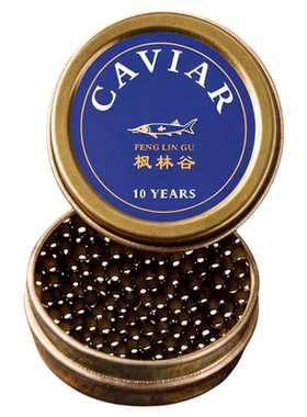 鱼子酱精品国产10年大颗粒鲟鱼籽