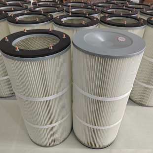 900 抛丸机320 内外双网 聚酯纤维粉尘滤筒 东丽阻燃覆膜滤芯
