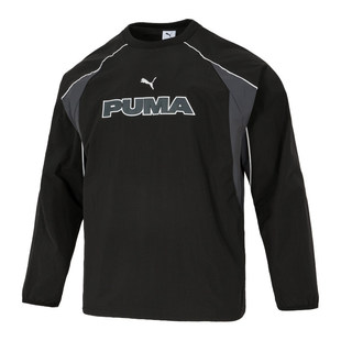 PUMA彪马梭织长袖T恤男装2026春季新款女款打底衫薄款圆领套头衫