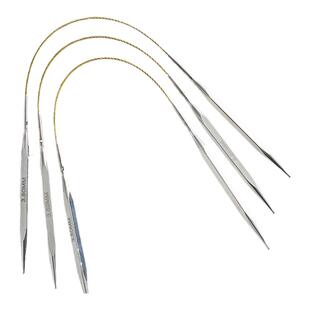 可拆卸袖珍方针金色绳3根装不易变形手工diy毛线编织配件工具材料