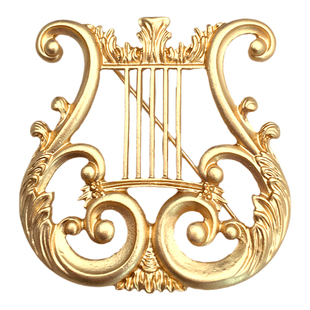 D.M.D/迪曼达vintage竖琴中古胸针设计感小众别针女小香复古配饰