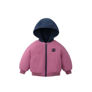 [内里加绒]齐齐熊宝宝夹棉棒球服外套男女童加厚保暖儿童冬款棉服