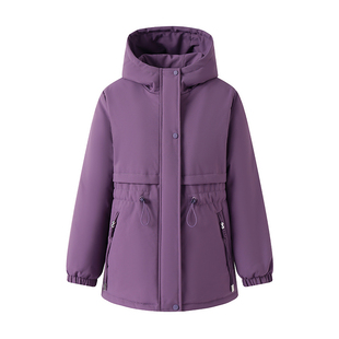 中老年女装加绒加厚连帽棉衣外套冬季保暖妈妈休闲风衣百搭派克服