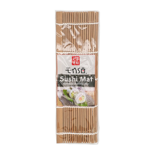 碳化竹席寿司帘 紫菜包饭工具海苔卷帘 青皮竹帘卷席 24*24cm
