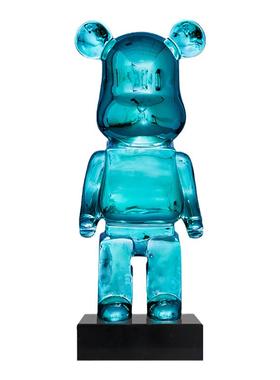 暴力熊潮玩手办卡通风电镀摆件