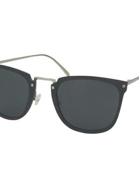 墨镜银色鼻梁蝶形黑檀木太阳镜