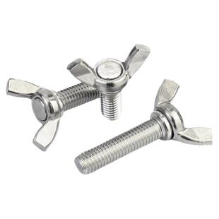 304/201/316不锈钢蝶形螺丝蝴蝶型羊角元宝手拧螺栓M3M4M5M6M8M10