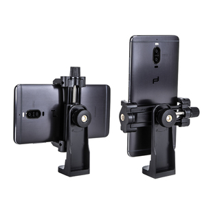 云腾横竖旋转热靴手机夹子平板双机位二合一落地支架ipad三脚架单反相机360度自拍摄影视频通用冷热靴固定器