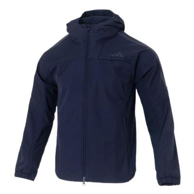 Adidas阿迪达斯休闲连帽外套男装正品秋冬新款加绒保暖夹克KA1306