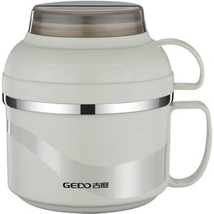 吉度304不锈钢饭盒上班族学生专用双层快餐杯饭盆食堂打饭泡面碗