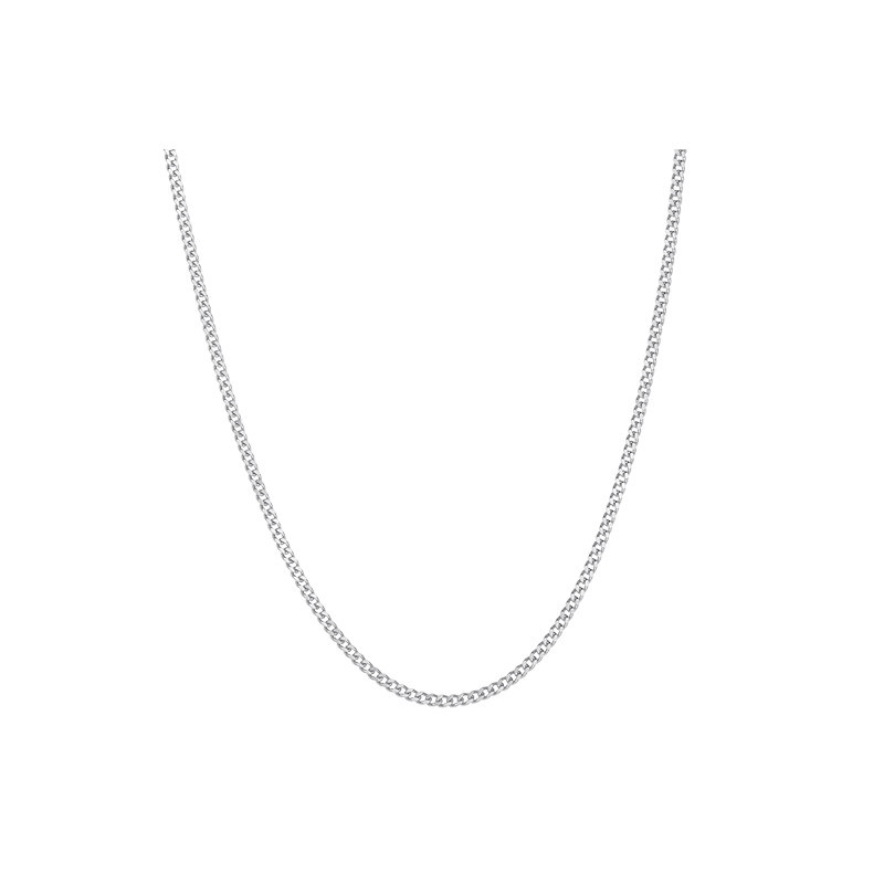 明牌珠宝铂金项链 PT950白金侧身链简约锁骨链素链礼物女BFR0123