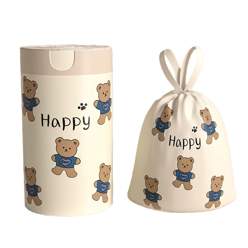 加厚免撕垃圾袋抽绳式家用厨房厕所手提式学生宿舍自动收口塑料袋