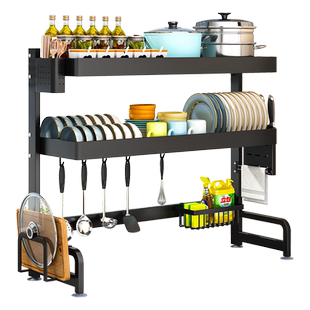 特厚厨房水槽置物架台面碗盘收纳架洗碗架子水池上放碗碟架沥水架