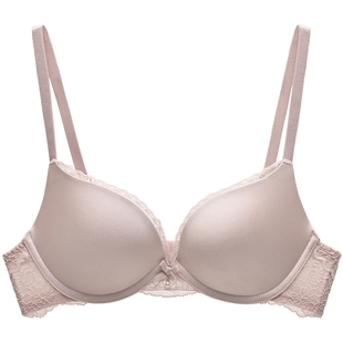 商场同款MYBODY内衣女小胸聚拢文胸无痕光面蕾丝花边防下垂胸罩女