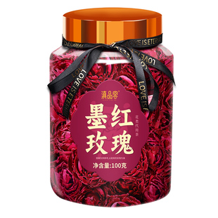 农科院墨红玫瑰云南特产冻干玫瑰花茶天然无硫熏大朵玫瑰花干泡水