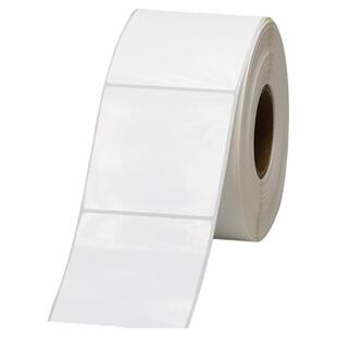 亮白PET标签纸50*50mm不干胶防油PVC撕不烂条码打印贴纸5x5cm定做