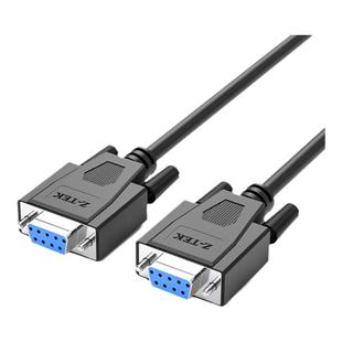 Z-TEK力特 RS232串口线9孔转9孔母对母直通交叉线DB9双头九孔母端口延长转换连接线com口