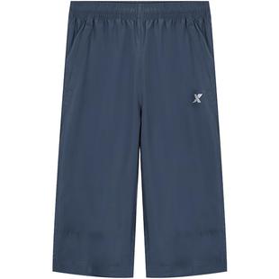 特步七分裤男夏季薄款品牌正品休闲宽松大码中裤男士冰丝运动短裤