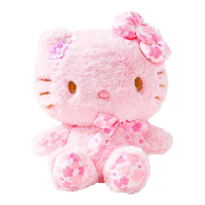 sanrio粉色凯蒂猫毛绒公仔玩偶
