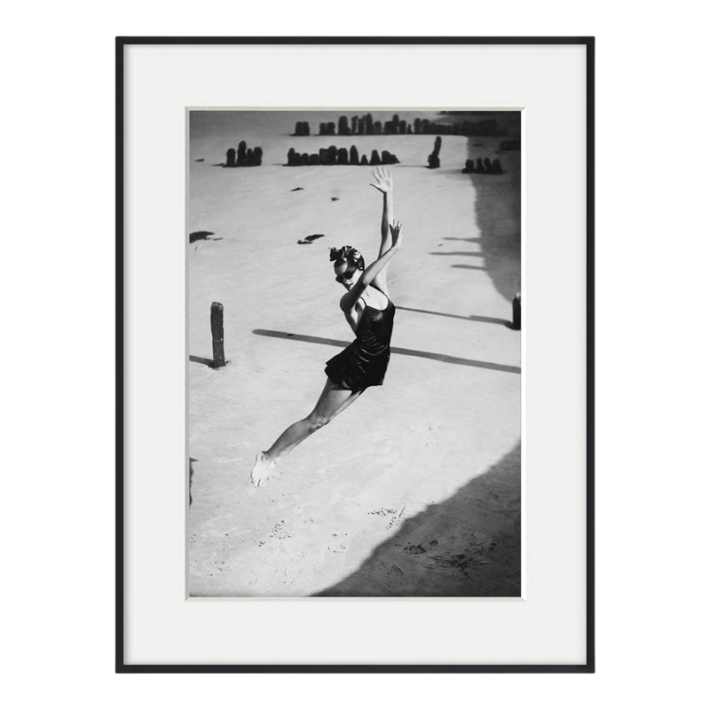 norman parkinson 时尚黑白摄影装饰画服装女装店高级感轻奢挂画