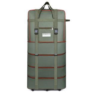 158航空托运包大容量旅行袋万向轮搬家旅行折叠行李包收纳牛津布