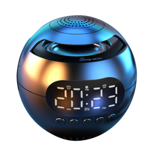 AI智能闹钟多功能大音量时钟蓝牙音响卧室可充电学习儿童宿舍闹铃