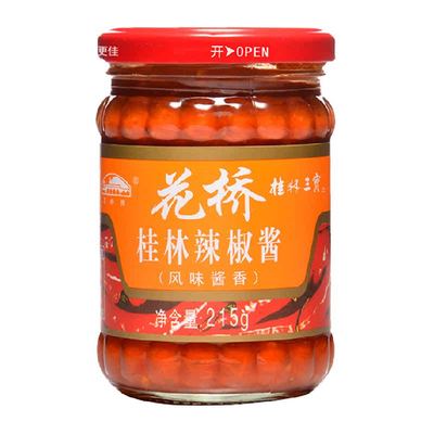 花桥牌辣椒酱拌饭酱调味酱料215g
