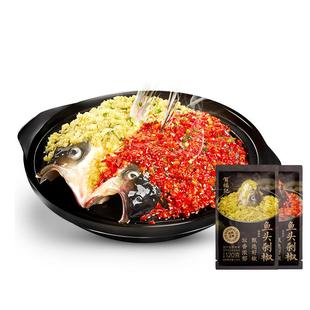 贺福记蒜蓉辣椒酱鱼头剁椒湖南特产剁辣椒酱下饭酱香辣酱120g/袋