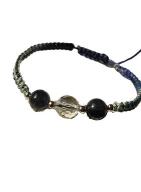 小众蓝白水晶坦桑石礼物手链串