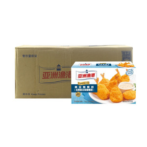 亚洲渔港整箱油炸小吃黄金蝴蝶虾