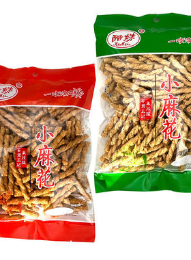 酷妹手工小麻花酥脆甜辣味260g袋网红办公休闲零食海苔味250g袋