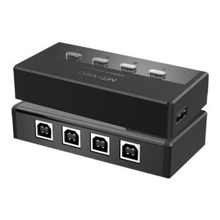 迈拓维矩自动4口2口USB多电脑笔记本共用打印机共享器4进1出2进1出usb2.0切换器1分4配线1分2免驱MT-SW241-CH
