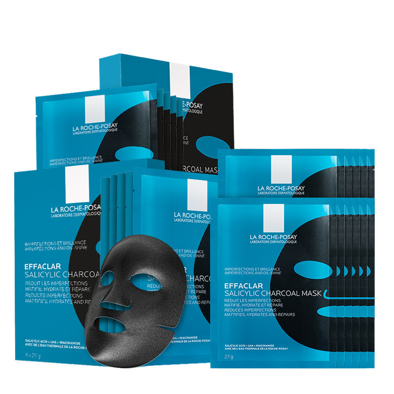 [618立即抢购]理肤泉水杨酸黑膜玻尿酸烟酰胺祛痘痘去黑头闭口