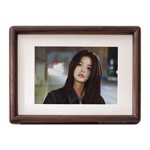 黑胡桃实木榫卯相框摆台diy洗照片做成打印678寸a4高级感空框定制