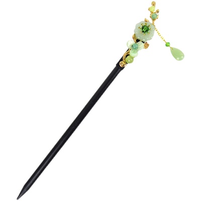 木质简约风现代日常步摇发钗