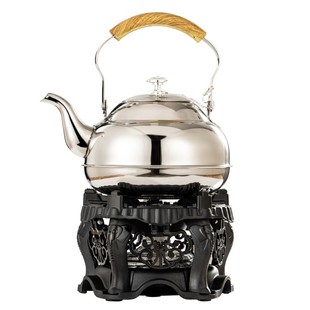 纯正古典式酒精炉煮茶器户外便携式酒精加热烧水茶壶酒精灯保温座