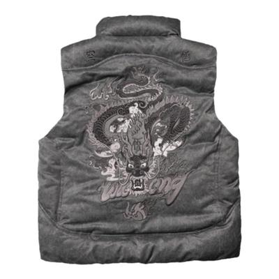 WOOKONG黑龙刺绣棉马甲