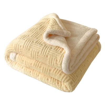 无印良品加绒加厚保暖毛毯