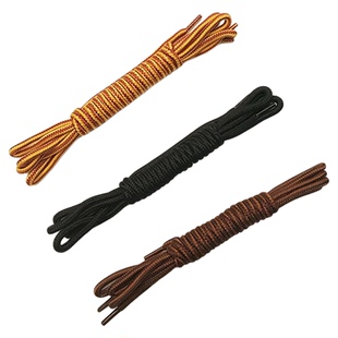 1907复古875工装鞋马丁靴子8111户外圆头棕黑色编织尼龙鞋带鞋绳