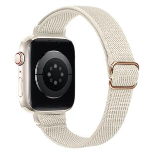 适用苹果手表iwatch表带编织尼龙弹力滑扣applewatch7/6/se/5/4/3/2代高级运动男女个性创意44mm40/41/45夏潮