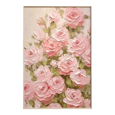 法式奶油风客厅卧室装饰画立体感