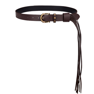 咖色皮带女款设计感小众辣妹腰带配饰复古装饰配牛仔裤百搭高级感