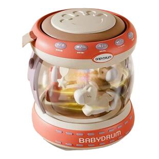 日本婴儿玩具益智早教女宝宝7新生幼儿6个月以上三儿童手拍鼓