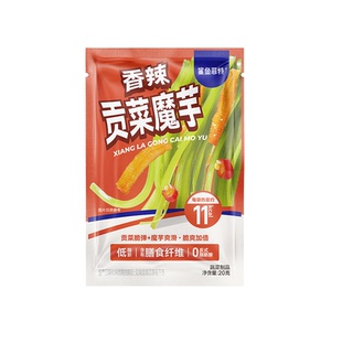 鲨鱼菲特魔芋贡菜开袋即食香辣爽脆休闲追剧魔芋爽解馋小吃零食品