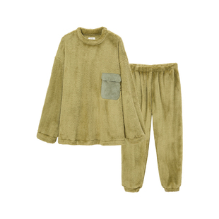 松永冬24新款舒棉绒睡衣男女情侣同款柔软保暖珊瑚绒家居服可外穿