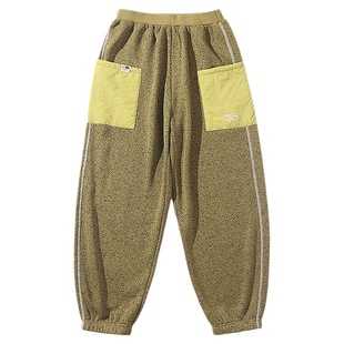 mipo冬季儿童裤子加绒加厚保暖舒适卫裤男女童户外休闲裤运动长裤