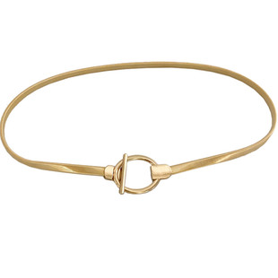 弹力腰链女配裙子收腰金属链条金色腰带装饰腰封百搭毛衣细皮带