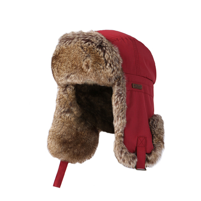 mrduck加厚毛绒防寒护耳雷锋帽女